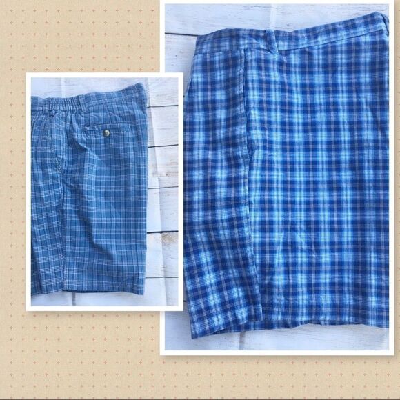 2 Pair Mens Plaid Bermuda Shorts New Sz 40 Lot - Picture 1 of 8